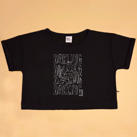 REMERA TWEEN MAGUA DARLING NEGRO PLUS