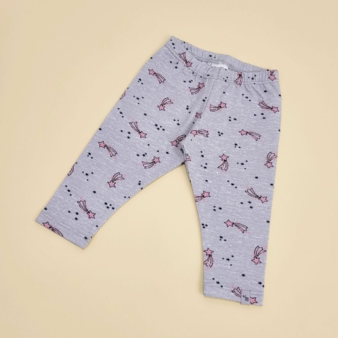 CALZA BABY ESTAMBUL GRIS ESTRELLAS ROSAS