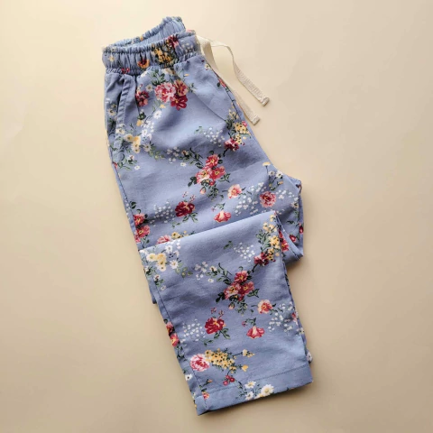 PANTALÓN TWEEN SALEM FLORES CELESTE