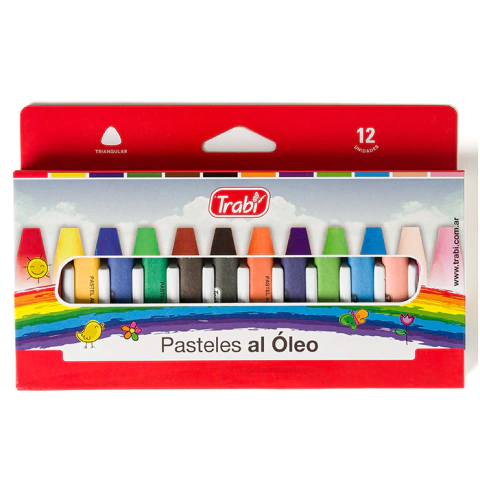 TRABI PASTELES AL OLEO X 12 U.