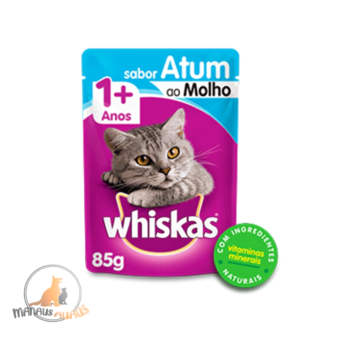 SACHE WHISKAS ATUM AO MOLHO 85G - comprar online