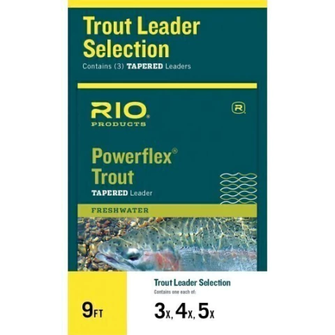 LEADER RIO POWERFLEX TROUT PACK 9FT 3X 4X 5X (730884243308)