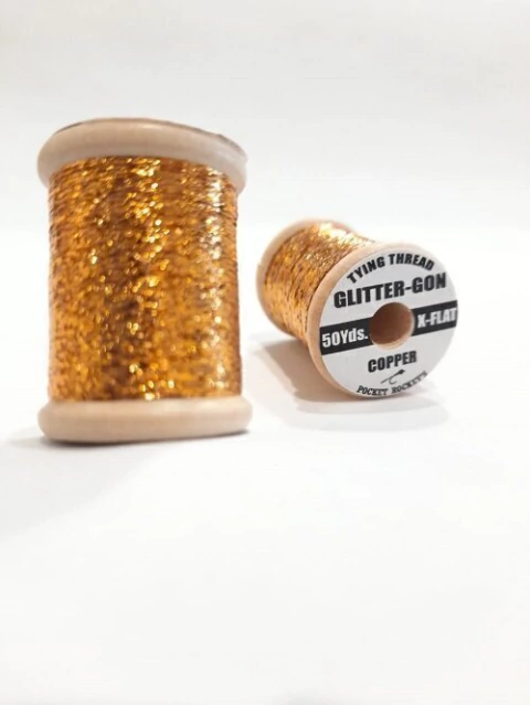 GLITTER GON 50 YDS X-FLAT COPPER POCKET ROCKET (GLITTERCOP)