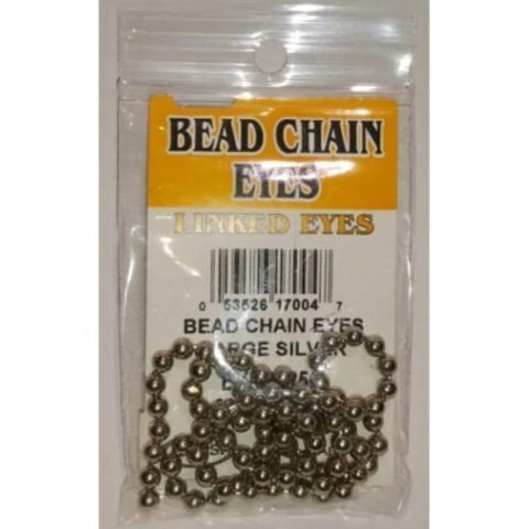 BEAD CHAIN EYES LARGE SILVER 5/32 18PKG (EYB2525) (053526170047)