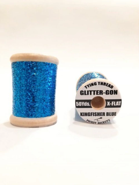 GLITTER GON 50 YDS X-FLAT KINGFISHER BLUE POCKET ROCKET (GLITTERKINGBLUE)