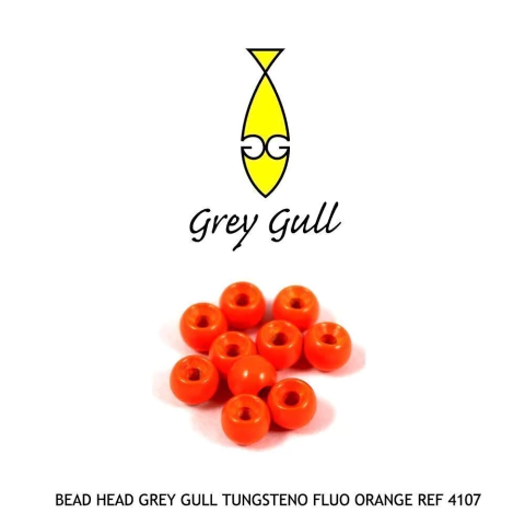 CABEZAS DE TUNGSTENO CYCLOPS BEADS FLUO ORANGE (4107)