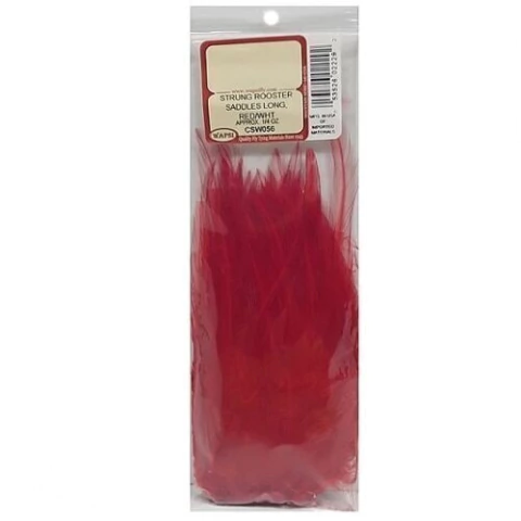 STRUNG ROOSTER SADDLES LONG RED / WHITE CSW056 (053526022292)