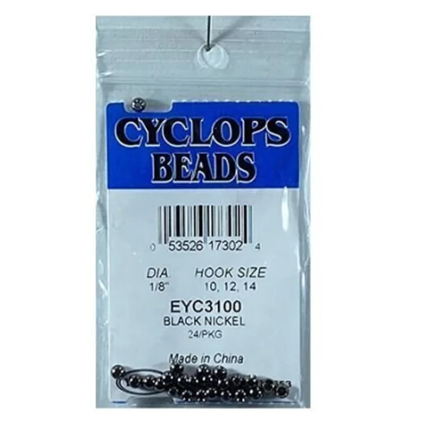CYCLOPS BEADS BLACK NICKEL 1/8 (EYC3100) (053526173024)