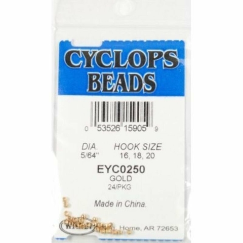 CYCLOPS BEADS GOLD 5/64 (EYC0250) 24PKG (053526159059)
