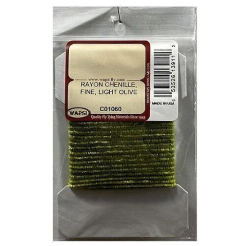 RAYON CHENILLE FINE LIGHT OLIVE WAPSI (C01060) (053526139112)