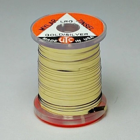 MYLAR TINSEL 10 LARGE GOLD/SILVER (TSF10)