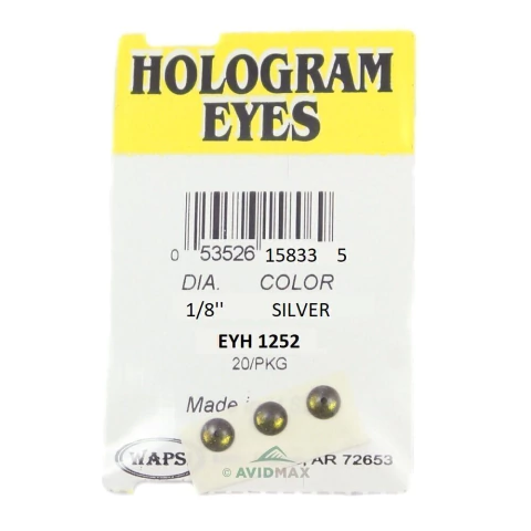 HOLOGRAM EYES 1/8 SILVER WAPSI (EYH1252) (053526158335)