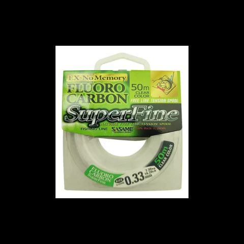 FLUOROCARBON SASAME SUPERFINE 0.33MM 50MT 7.4KG (4941430124132)