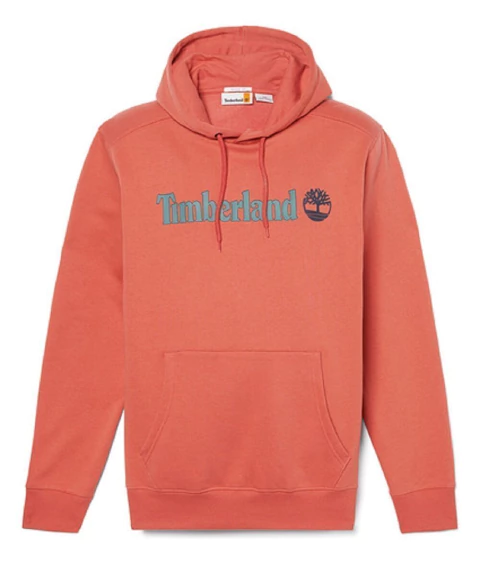 BUZO TIMBERLAND KENN LINEAR LOGO HOODIE BURNT (TB0A5UKKEI4)