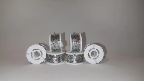 TINSEL SMALL OVAL MEDIUM SILVER (133)