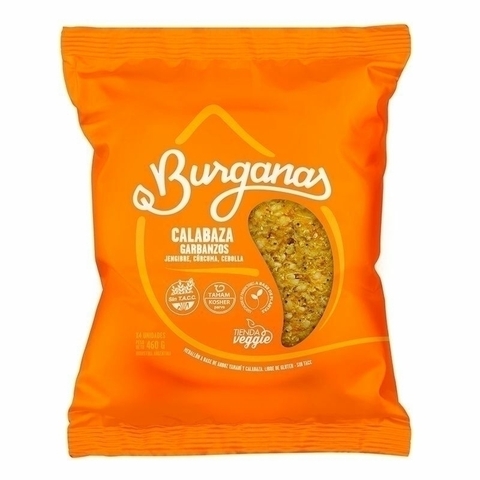 Hamburguesa de Calabaza + Garbanzos 4U x 460gr - BURGANAS