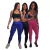 Kit 3 Leggings Fitness Suplex C/ Bolso Insanity Effort (Preto + Azul +vinho)