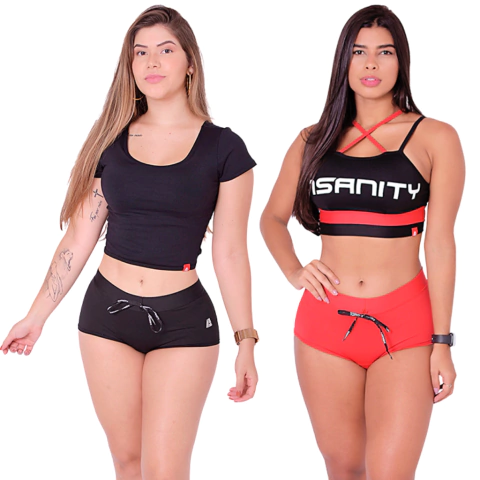 Kit - 2 Shorts Feminino Insanity Sunquini Hot Proud