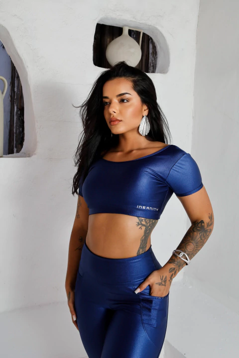 Blusa Cropped Feminina Insanity Impulse - comprar online