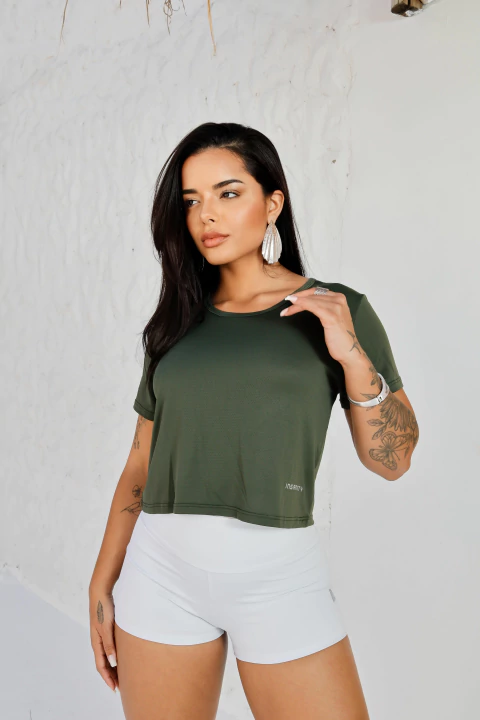 Blusa Cropped Feminina Insanity Follow - comprar online