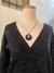 Sweater negro con lurex - comprar online