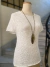 Remera tejida blanca DKNY T:S - comprar online