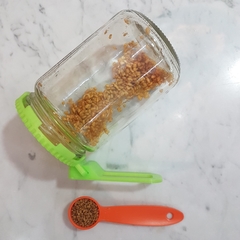 Imagen de Frasco y filtros para germinar y limpiar semillas/cereales