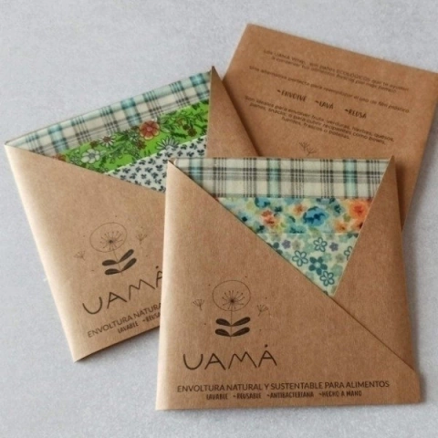 Pack XS - 4 envoltorios 15x15 cm "Uama"