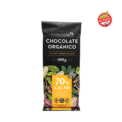 100 g Chocolate orgánico 70% sin tacc "Colonial"