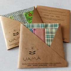 Pack combi 1 - 3 envoltorios S-M-L "Uama" - comprar online