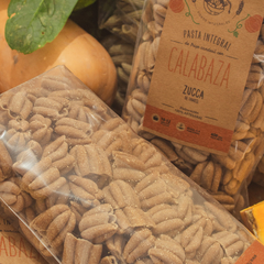 400 g Pasta integral agroecológica de CALABAZA "Doña Dominga"