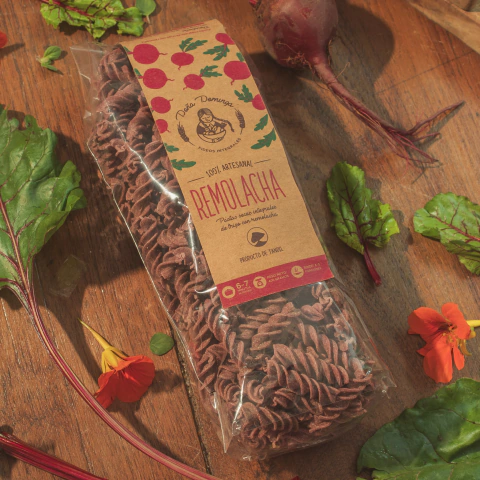 400 g Pasta integral agroecológica de REMOLACHA "Doña Dominga"