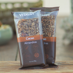 Barrita sabor Cacao y Almendras - Sin TACC -Con azúcar orgánica- Vitalgy en internet