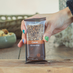 Barrita sabor Cacao y Almendras - Sin TACC -Con azúcar orgánica- Vitalgy - comprar online