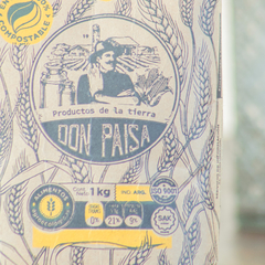 1 kg Harina de trigo integral agroecológica superfina "Don Paisa" - comprar online