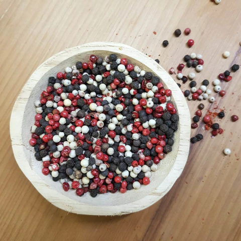 50 g Mix de pimientas EN GRANO - roja, negra y blanca