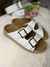 Sandalia Birk Cuero Blanco - tienda online