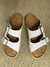 Sandalia Birk Cuero Blanco - Mara Ruth
