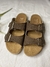 Sandalia Birk cuero marrón - comprar online