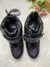 ZAPATILLA TACO ESCONDIDO BASICAS NEGRO TIRA VIOLETA - ZTE
