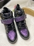 ZAPATILLA TACO ESCONDIDO BASICAS NEGRO TIRA VIOLETA - ZTE - Mara Ruth