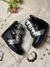 ZAPATILLA TACO ESCONDIDO CUSTOMIZADAS NEGRO Y PLATA - ZTE en internet