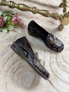 Mocasín de cuero base aereada ULTIMO 36 - Mara Ruth
