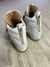 ZAPATILLA TACO ESCONDIDO CLASICAS BLANCO TIRA DORADA (Con estrellas metal y BASE BEIGE) -ZTE - Mara Ruth