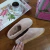 PANTUFLAS DE PIEL SINTÉTICA IMPORTADA ROSA 38 BASE DE GOMA - tienda online