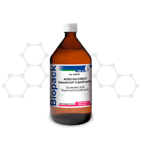 ACIDO SULFURICO Solución 0,01 N x 1000 mL - comprar online