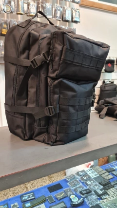 MOCHILA TACTICA NEGRA 60LTRS - CENTRAL UNIFORMES