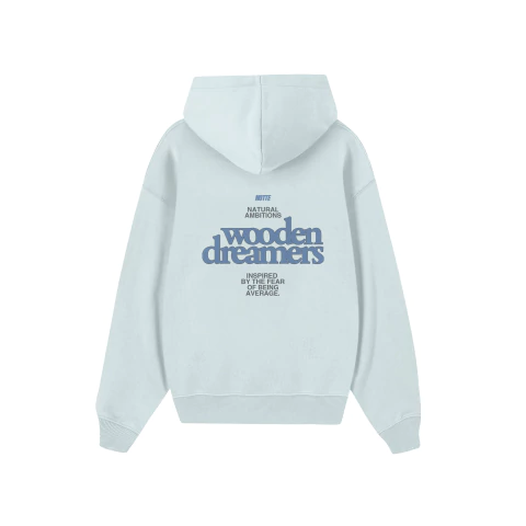 Hoodie Oversize Wooden Dreamers - Celeste - comprar online