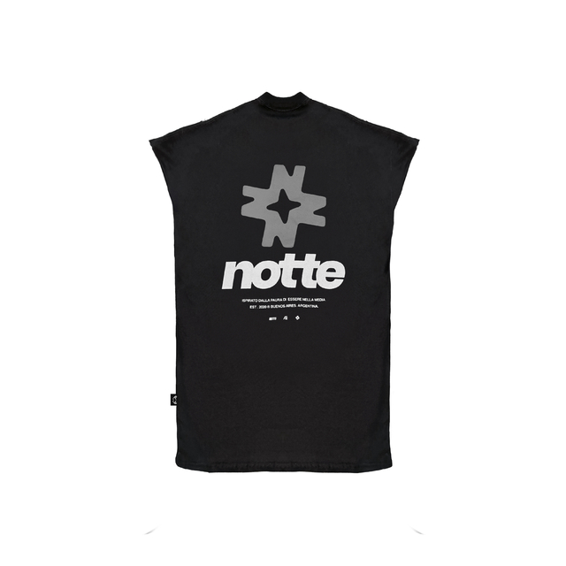 Musculosa Oversize N Star - Negro thumbnail 2