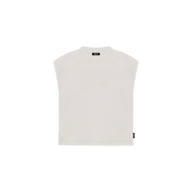 Musculosa Boxy Waffle - Off White thumbnail 2